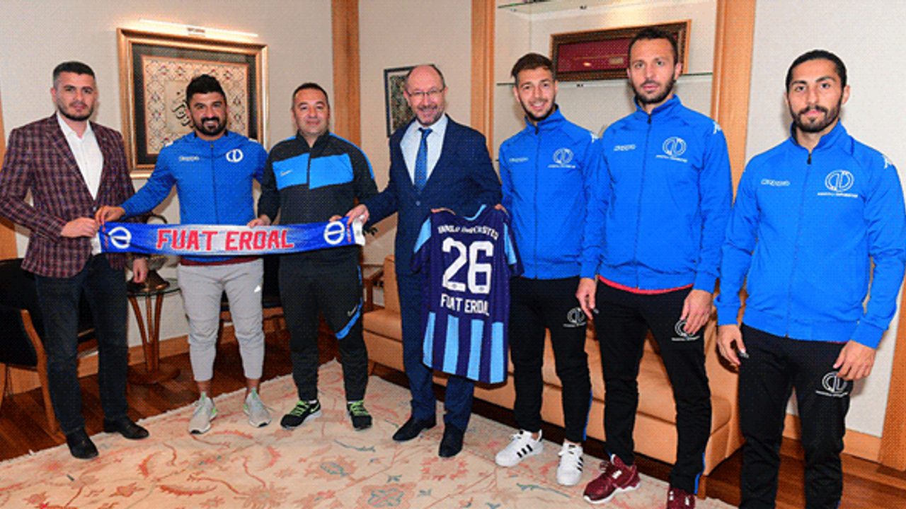 Anadolu Üniversitesi Futbol Takımı'ndan yeni sezon öncesi özel ziyaret