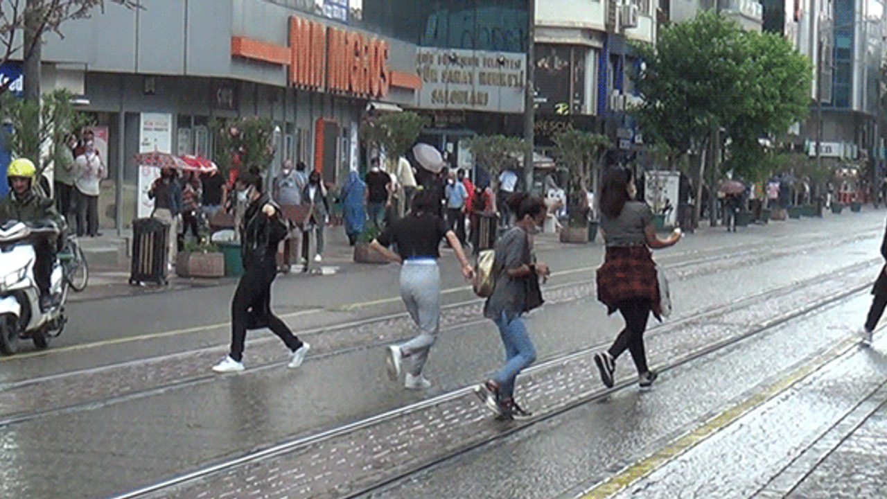 Eskişehir'de yağmur maratonu