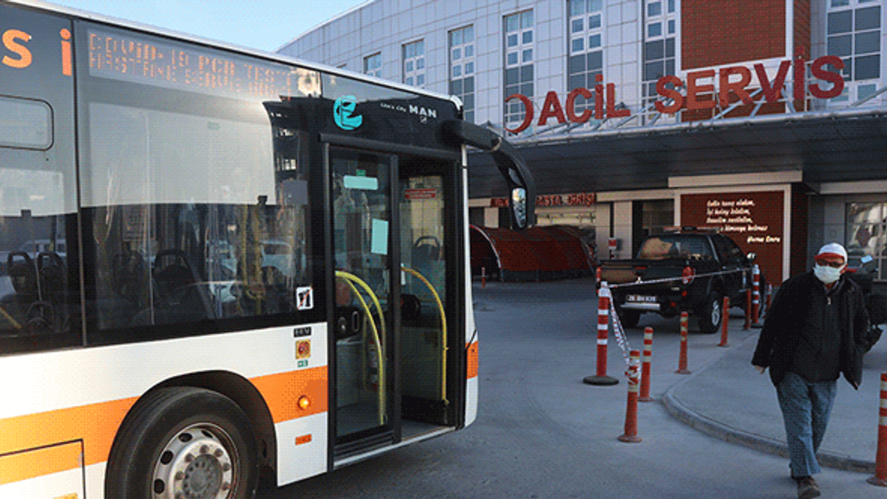 Eskişehir'de korona testi yaptıranlar için özel otobüs