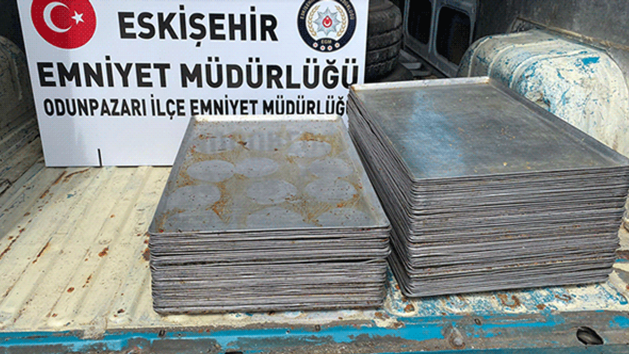Eskişehir'de 600 bin liralık tepsi hırsızlığı