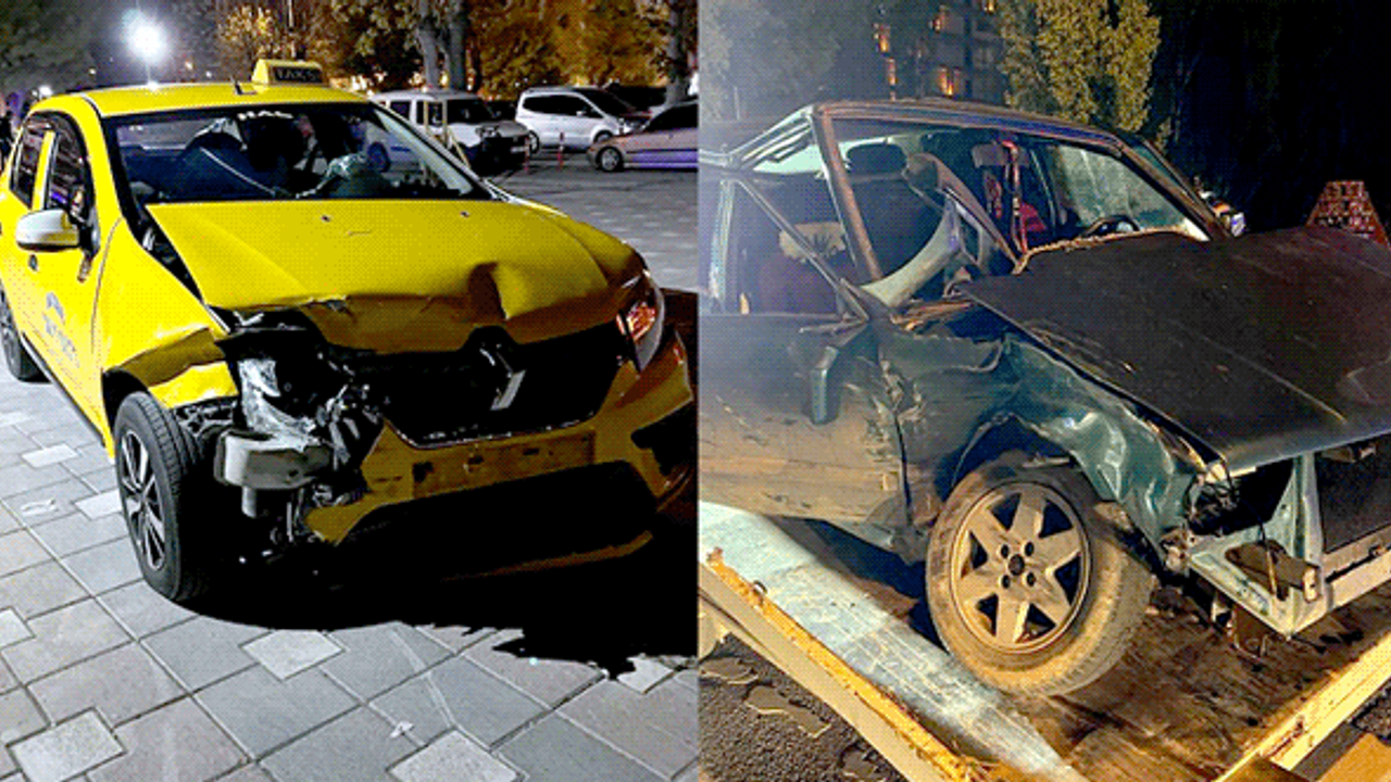 Eskişehir'de otomobil ile taksi çarpıştı: Yaralılar var