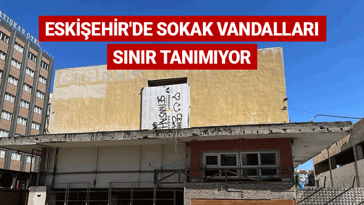 Eskişehir'de sokak vandalları sınır tanımıyor