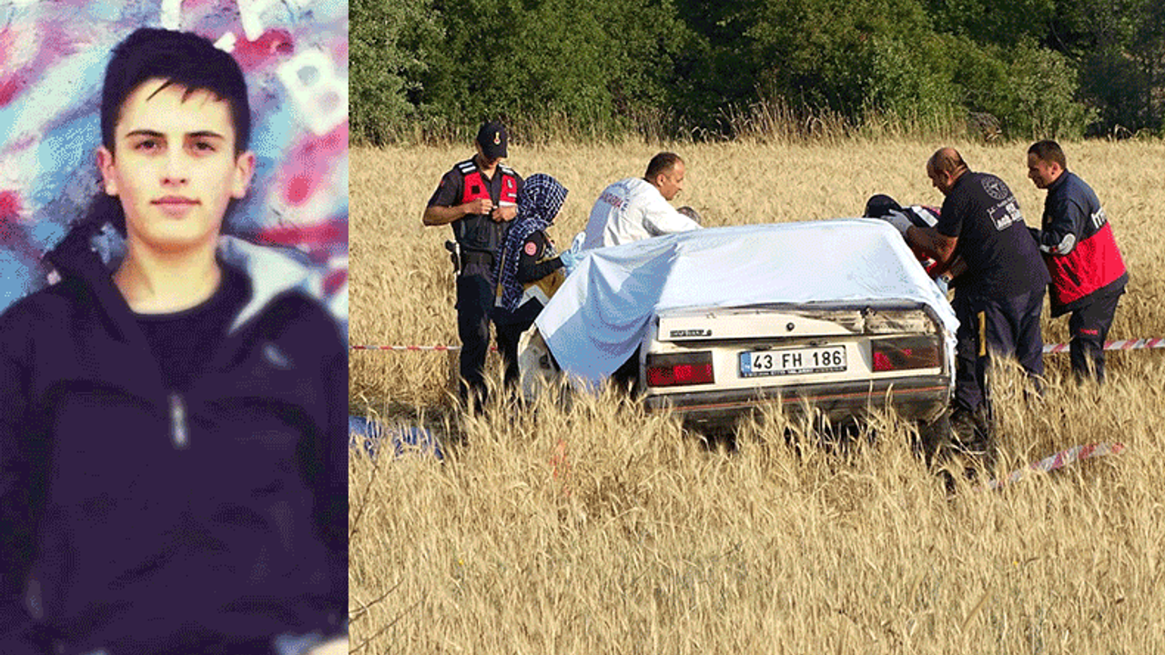 Kütahya'da feci kaza: Şoför yanan araçta can verdi