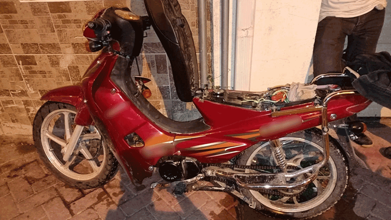 Eskişehir'de plakasız motosiklet çalıntı çıktı