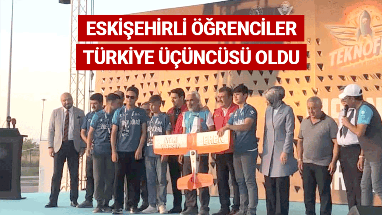 Eskişehirli öğrenciler Türkiye üçüncüsü oldu