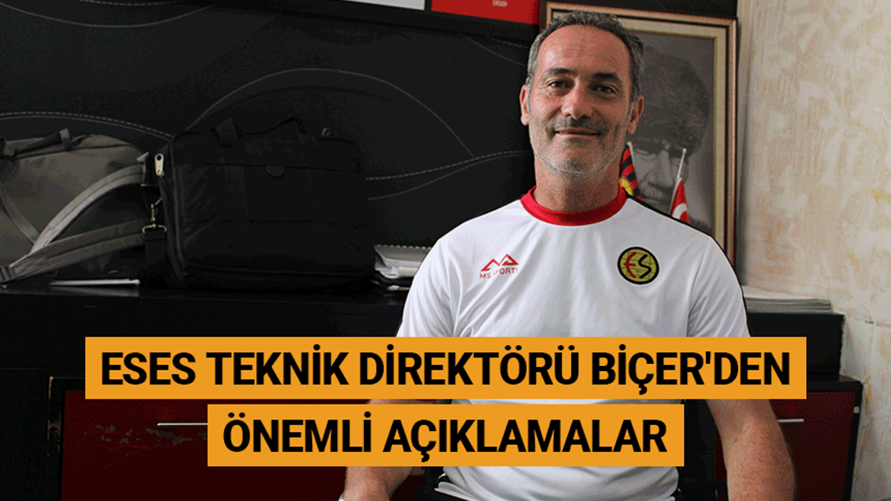 Eskişehirspor teknik direktörü Biçer'den önemli açıklamalar