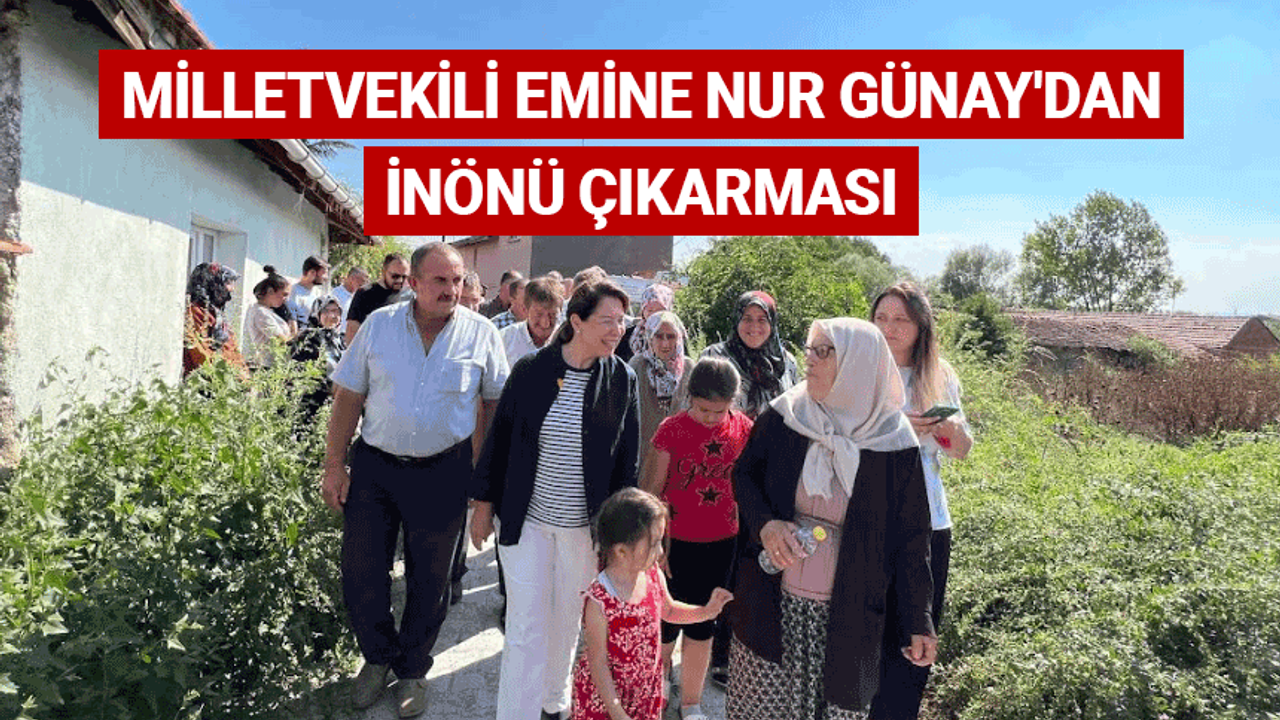 Milletvekili Emine Nur Günay'dan İnönü çıkarması