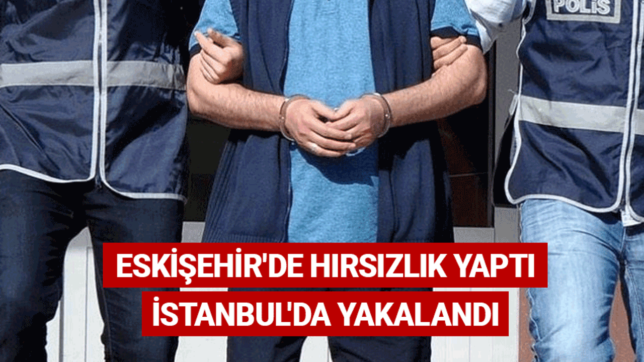Eskişehir'de hırsızlık yaptı İstanbul'da yakalandı