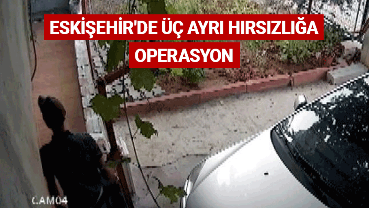 Eskişehir'de üç ayrı hırsızlığa operasyon