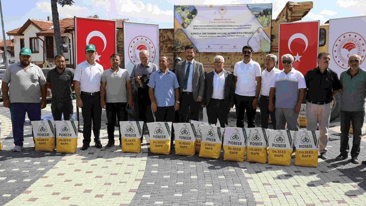 Eskişehir'de çiftçiler kanola bitkisiyle kazanacak