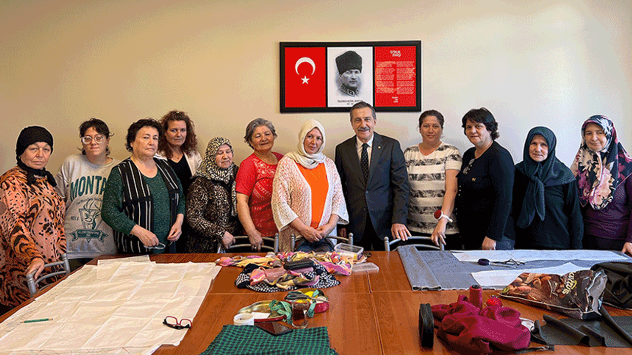 Başkan Ahmet Ataç Belde Evi kursiyerleri ile buluştu