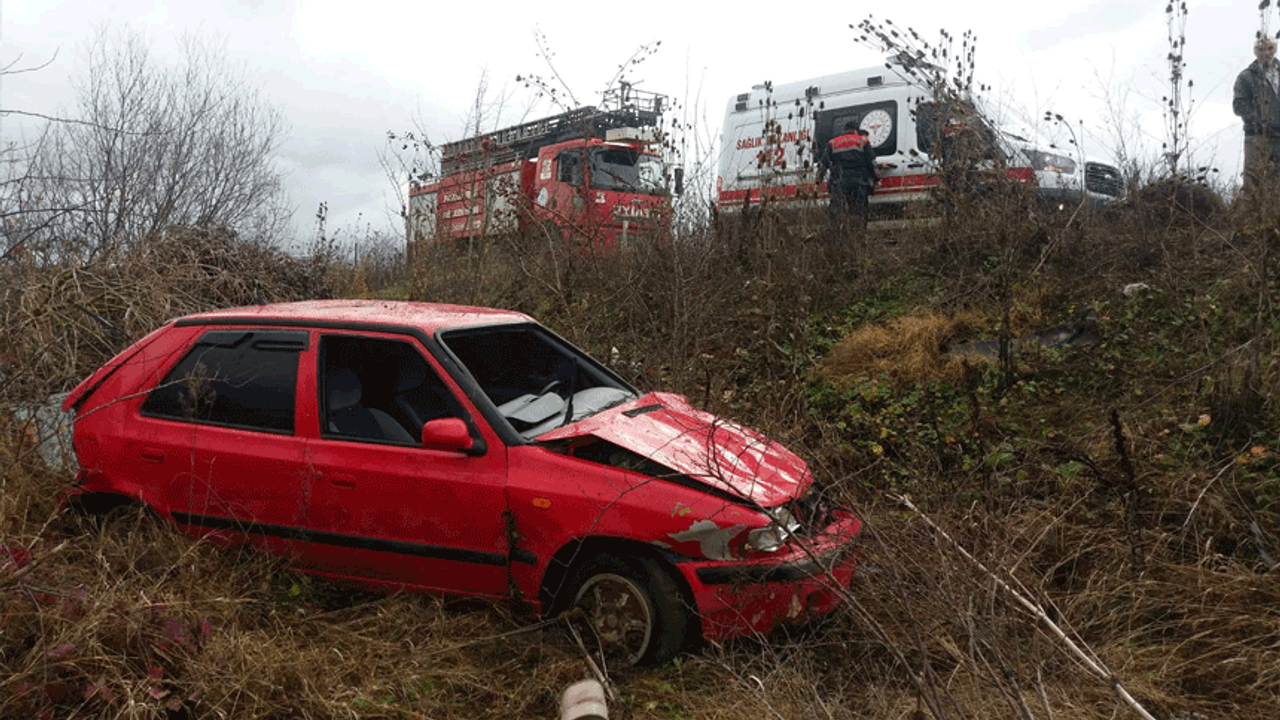 Bilecik'te trafik kazası: Sürücü ölümden döndü