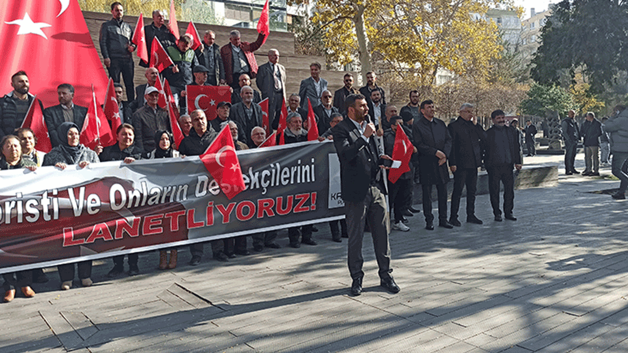 Eskişehir'de platformdan terör protestosu