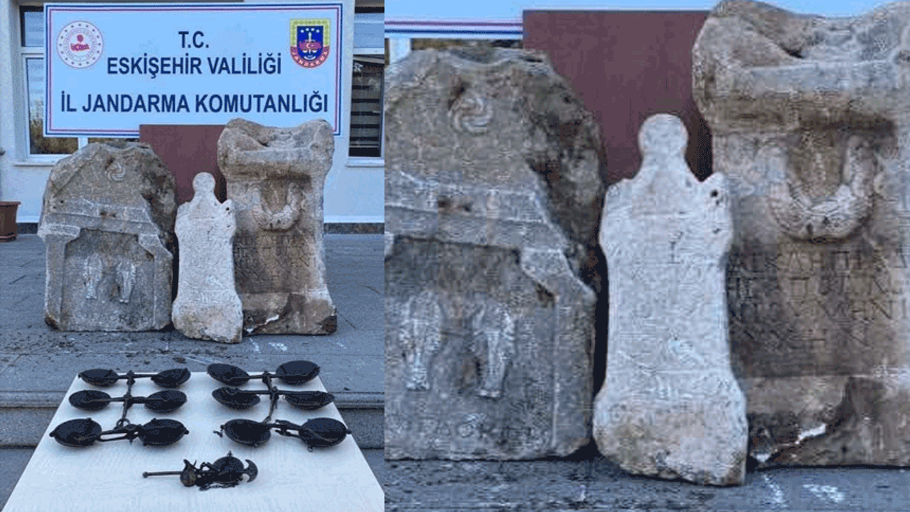 Eskişehir'de jandarmadan tarihi eser operasyonu