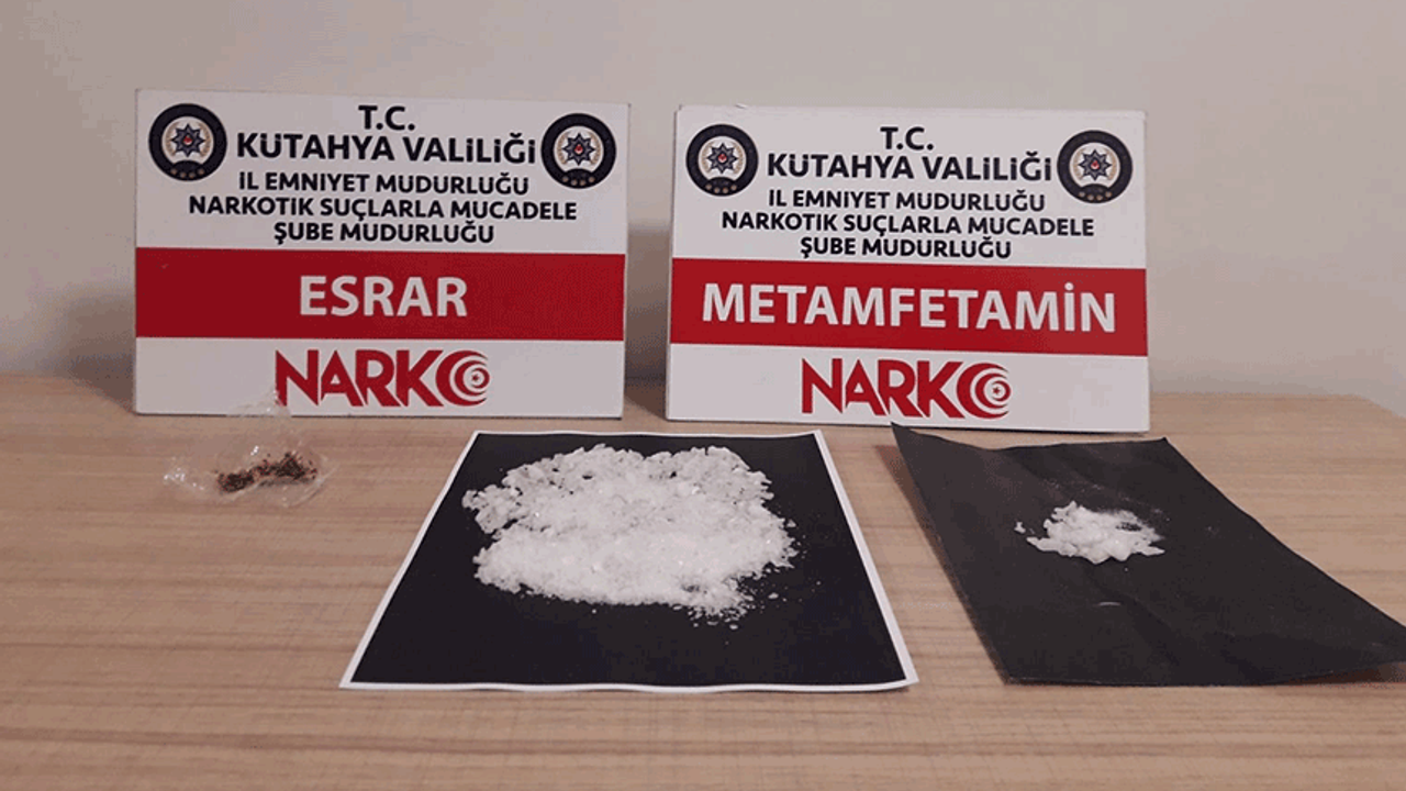 Kütahya-Eskişehir yolunda uyuşturucu operasyonu