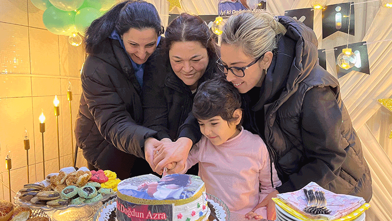 Eskişehir'de kanser hastası minik kıza sürpriz doğum günü