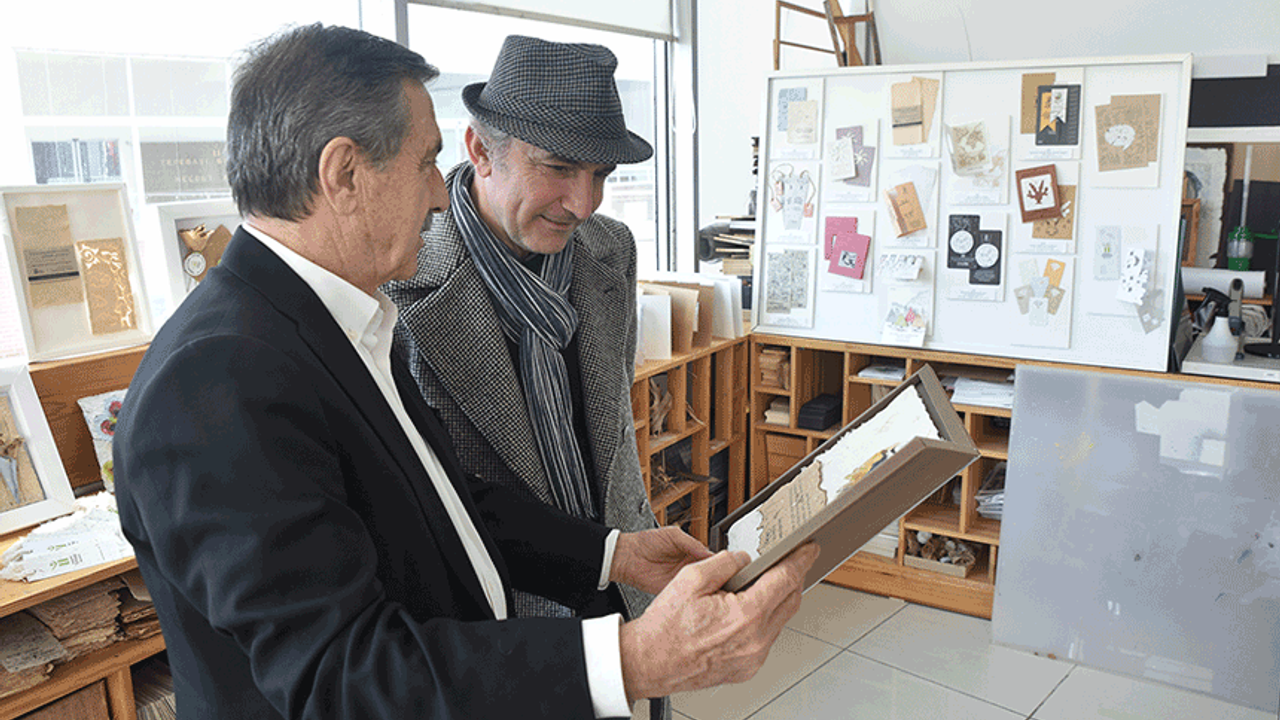 Gazeteci Emin Çapa'dan Başkan Ahmet Ataç'a ziyaret