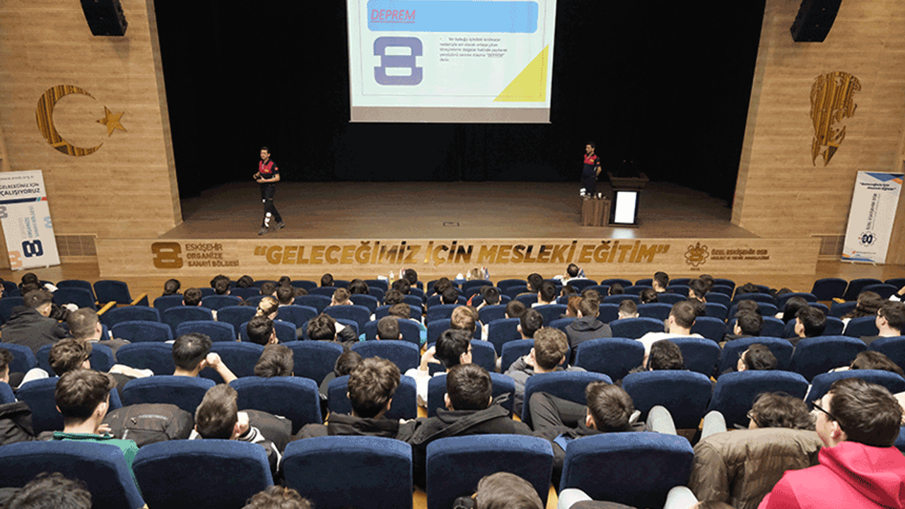 Eskişehir OSB'de öğrencilere afet farkındalık eğitimi