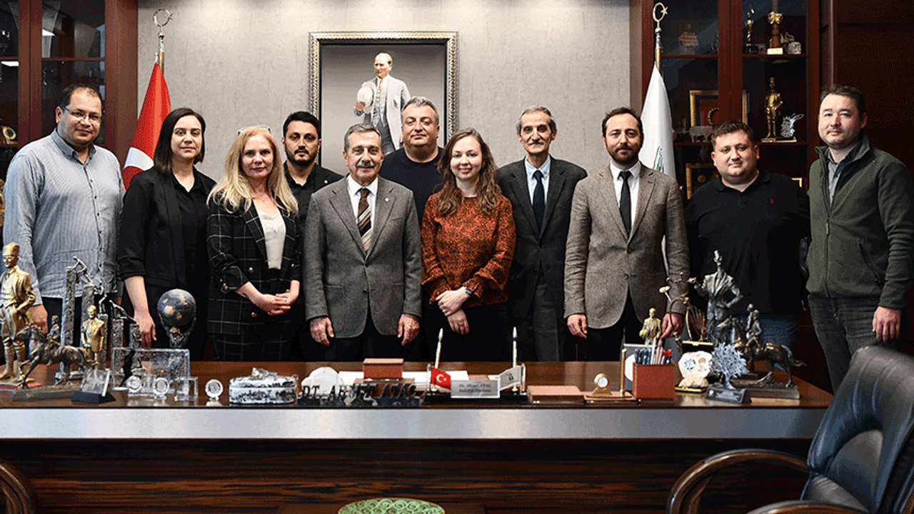 Jeofizik mühendislerinden Başkan Ataç'a ziyaret