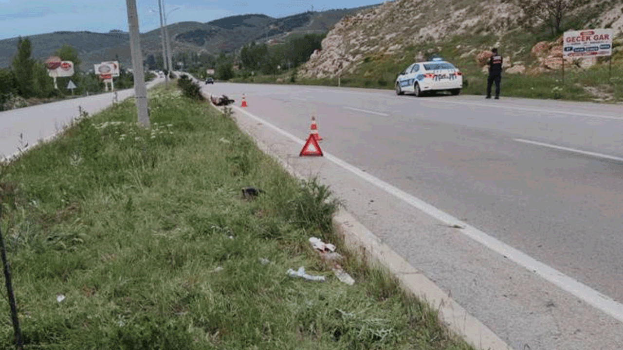 Afyon'da motor kazası: Bir ölü