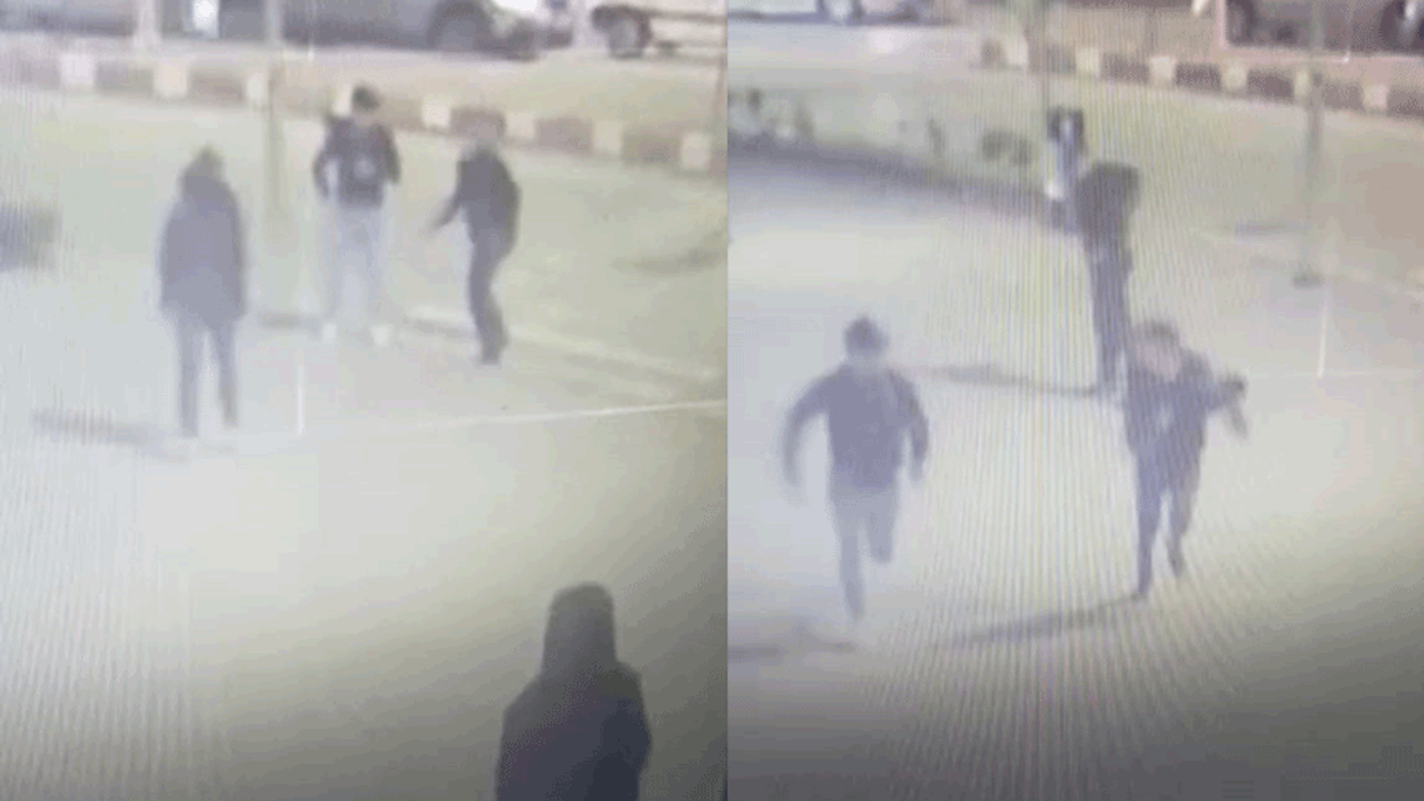 Afyon'da cinayet anı saniye saniye kameraya yansıdı