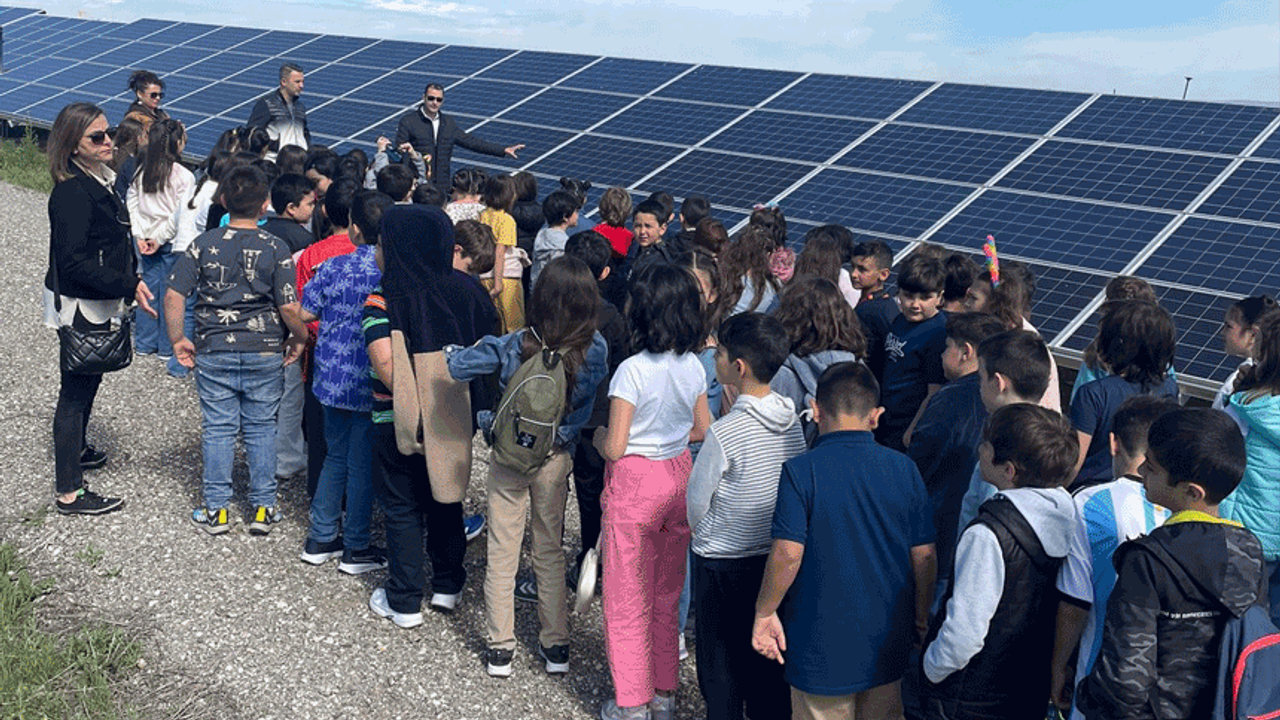 Eskişehir'de öğrenciler çevreci santrali ziyaret etti