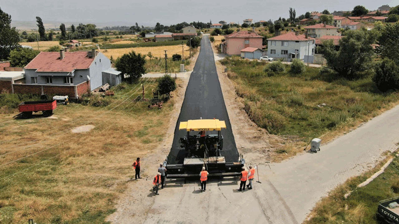 İnönü'de asfalt ve yol yapım çalışmaları
