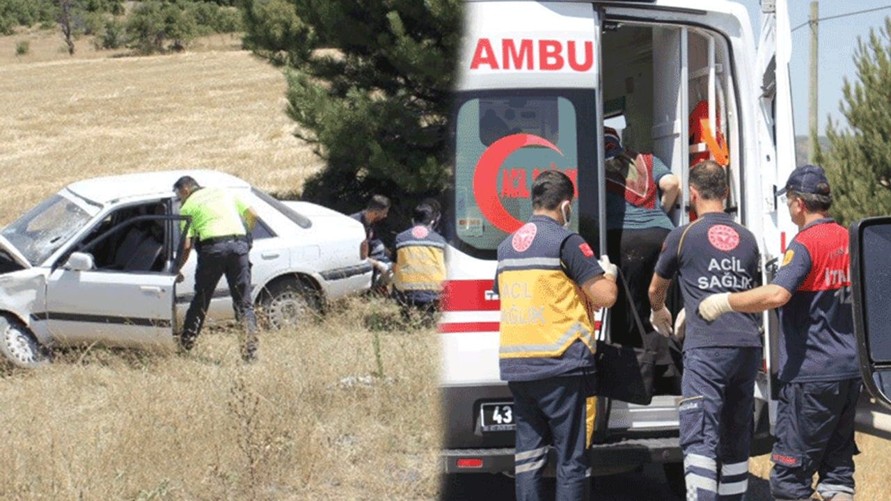 Kütahya'da kaza: 2 kişi yaralandı