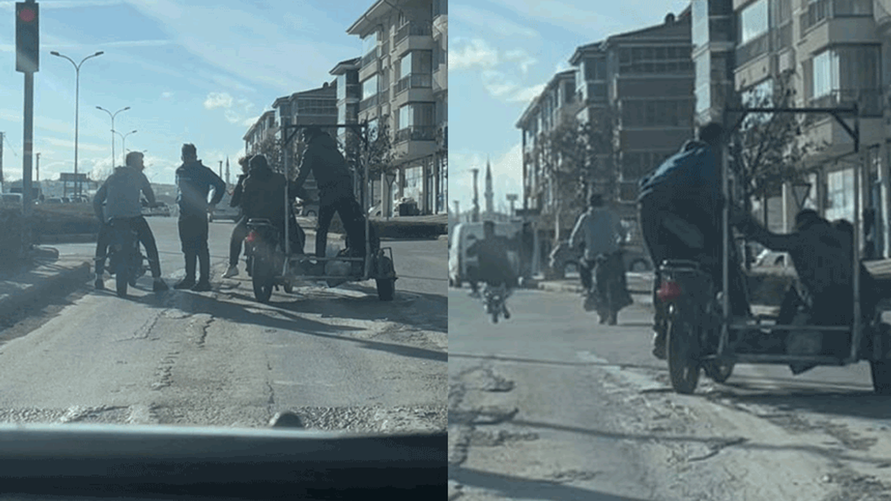 Eskişehir trafiğinde tehlikeli hareketler