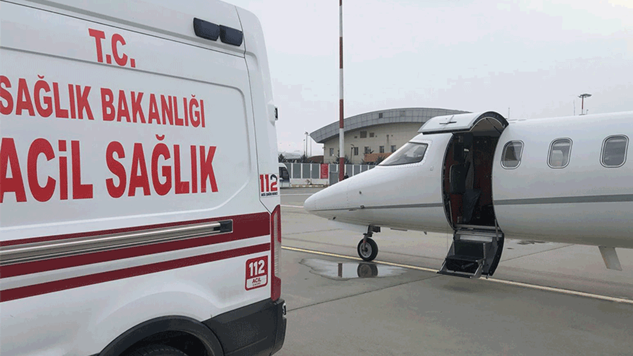 15 günlük bebek uçakla Eskişehir’e sevk edildi