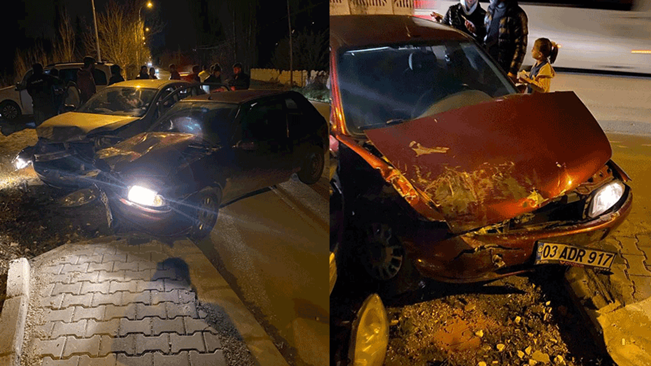 Afyon'da bir gecede iki kaza! 7 kişi yaralandı