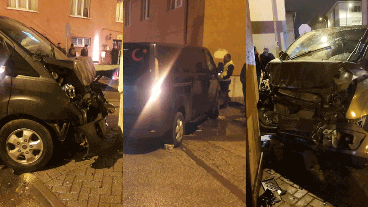 Eskişehir’de kaza: Apartmanın duvarına çarparak durabildi
