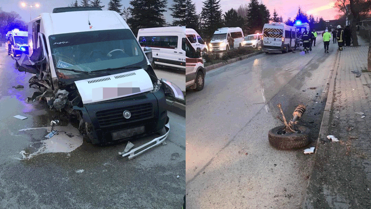 Eskişehir’de korkutan kaza: Çok sayıda işçi yaralandı