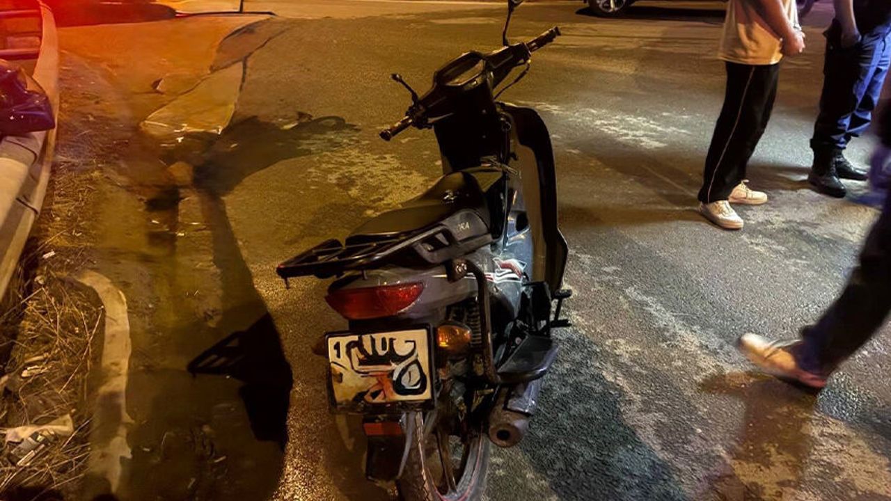 Motosikletle Otomobil çarpıştı, 1 Yaralı