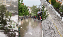 Eskişehir'de dolu yağışı felakete dönüştü
