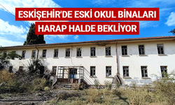 Eskişehir'de eski okul binaları harap halde bekliyor