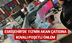 Eskişehir'de 112'nin akan çatısına kovalı poşetli önlem