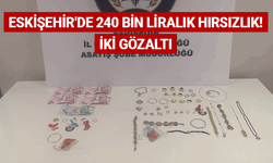 Eskişehir'de 240 bin liralık hırsızlık! İki gözaltı