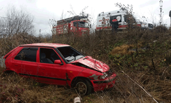 Bilecik'te trafik kazası: Sürücü ölümden döndü