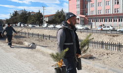 Emirdağ Belediyesi fidanları toprakla buluşturmaya devam ediyor