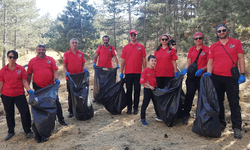 Eskişehir'de Dünya Temizlik Günü: Ormanda çöp toplama etkinliği