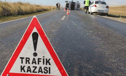 Afyon'da trafik kazası: Şarampole devrildiler
