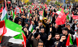 Eskişehir'de İsrail'e tepki! Filistinlilere destek için yürüdüler