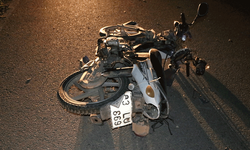 Afyon'da kaza: Motosiklet ile ticari araç çarpıştı