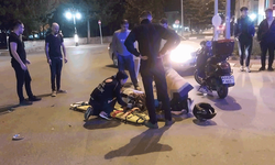 Kütahya'da kavşakta kaza: Motosiklet ile otomobil çarpıştı