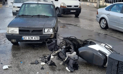 Kütahya'da kaza: Otomobil ile motosiklet çarpıştı 1 yaralı