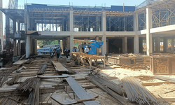 Bilecik'te sınav saatinde çalışan inşaata ceza kesildi