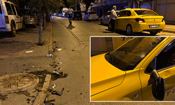 Eskişehir'de motosikletli ticari taksiye çarptı hastanelik oldu