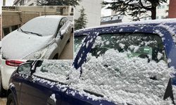 Eskişehirliler baharı beklerken karlı güne uyandı