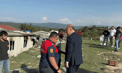 Bilecik'te konteyner yangını sonrasında incelemeler yapıldı